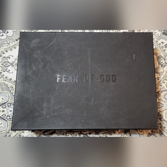 Fear of God Black and Cream Sneakers